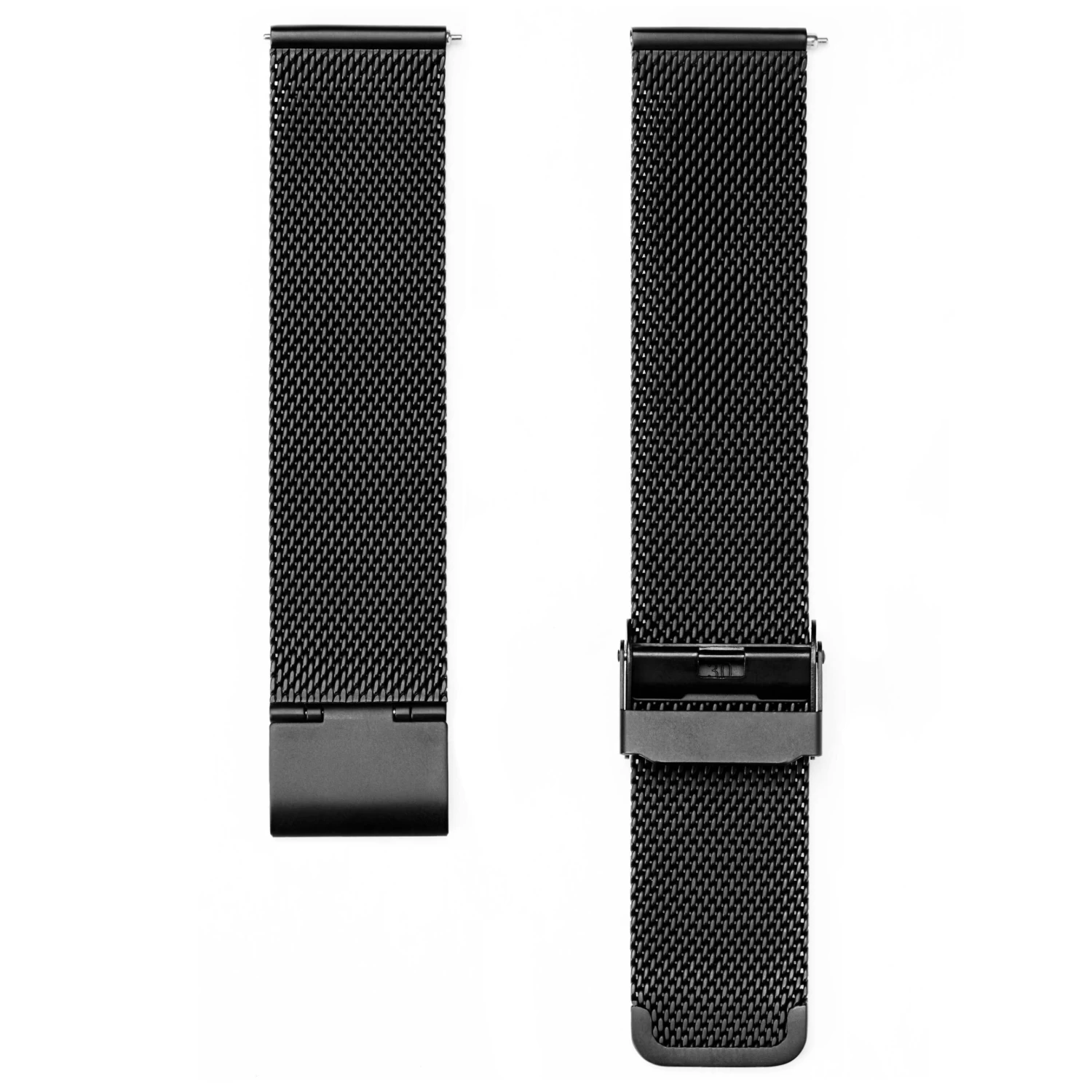 Matte Black Mesh Watch Straps