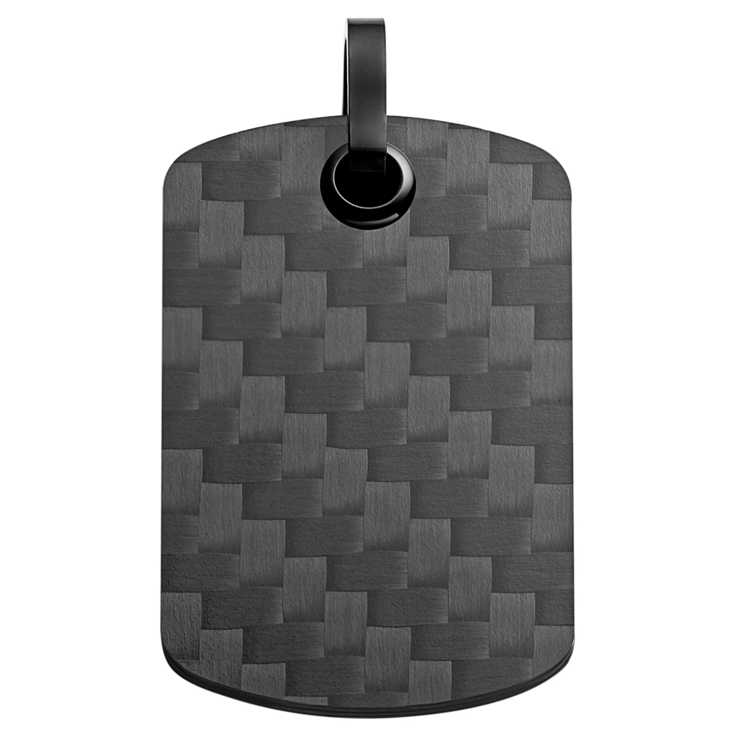 Panther | Black Carbon Fiber Dog Tag Pendant