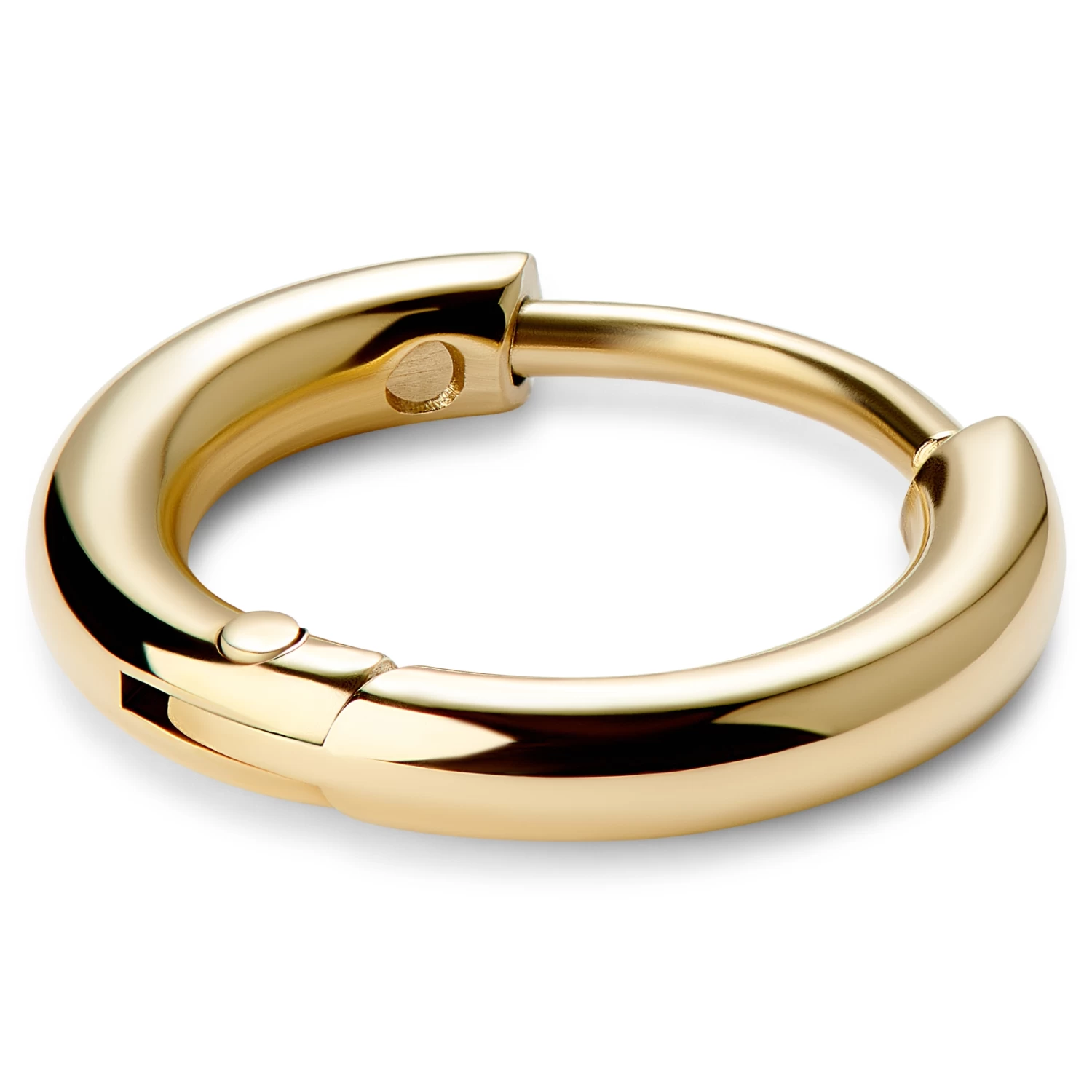 Huggie | Gold-Tone 6 Mm Surgical Stainless Steel Hoop Earring