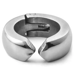 Floyd | Silver-Tone Stainless Steel Clip-on Hoop Earring