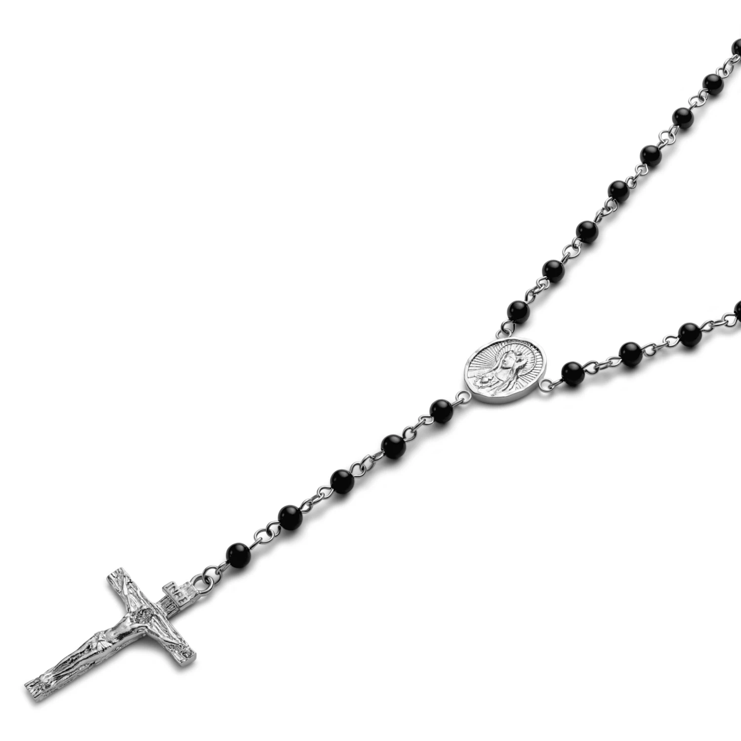 Varietas | Surgical Steel & Onyx Stone Rosary - Image 2