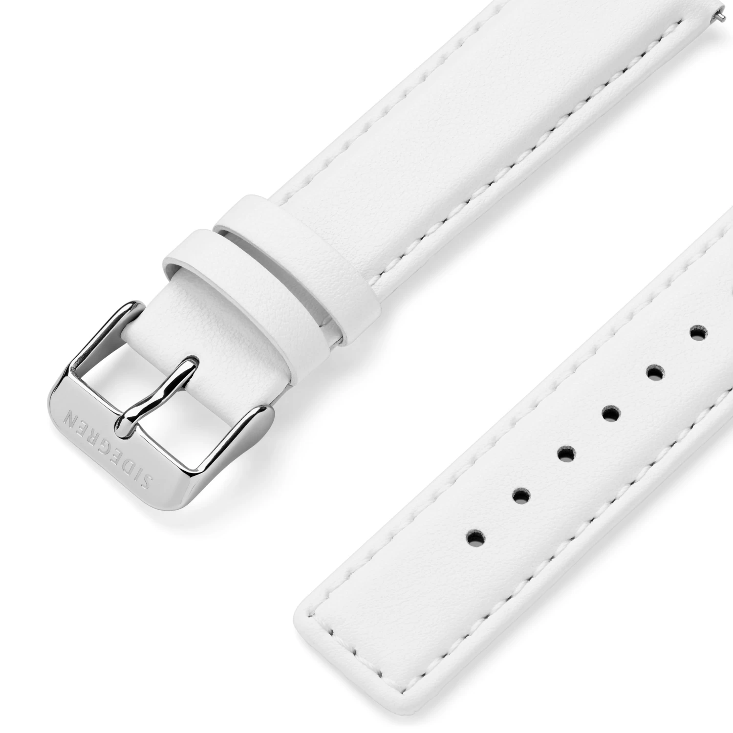 Solis | White Vegan Leather Watch Straps - Image 2