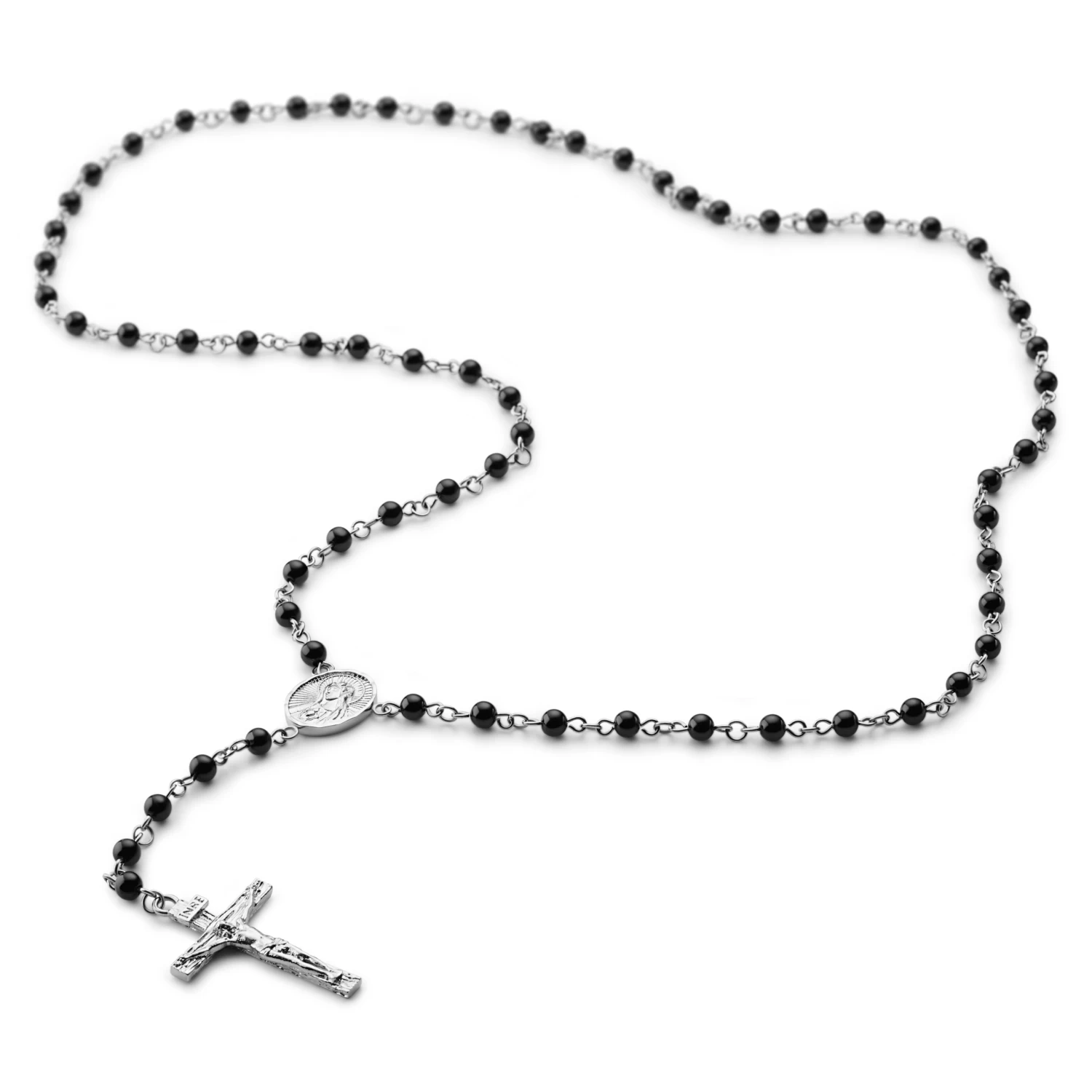 Varietas | Surgical Steel & Onyx Stone Rosary - Image 4