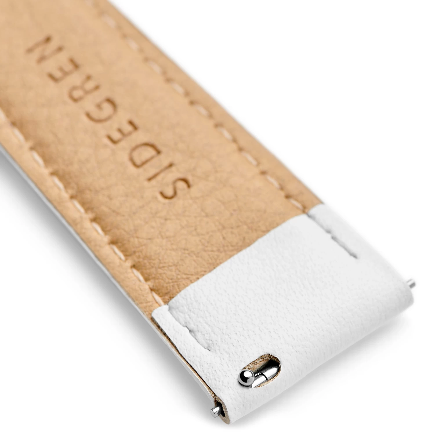 Solis | White Vegan Leather Watch Straps - Image 4
