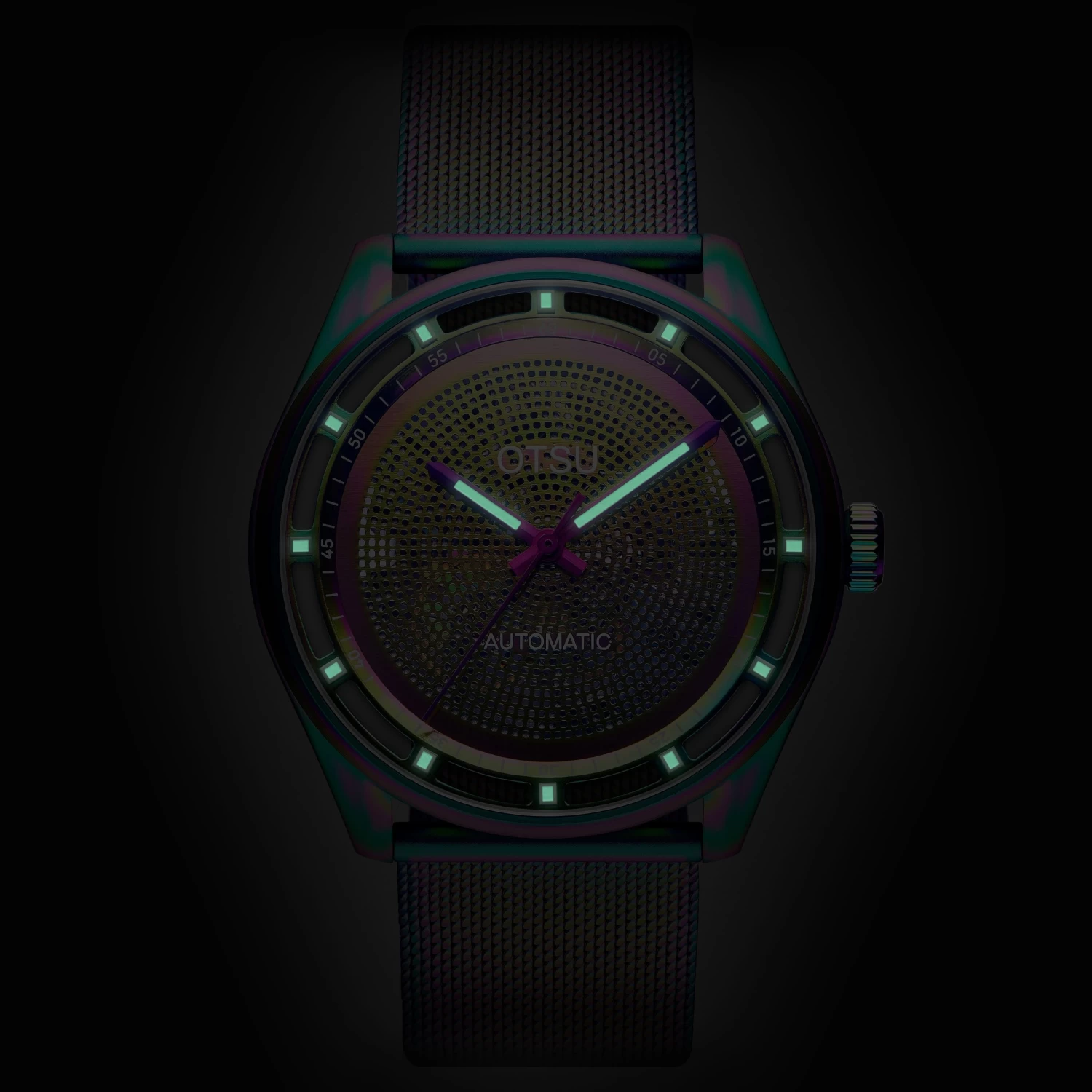Calin | Rainbow Transparent Automatic Skeleton Watch - Image 2