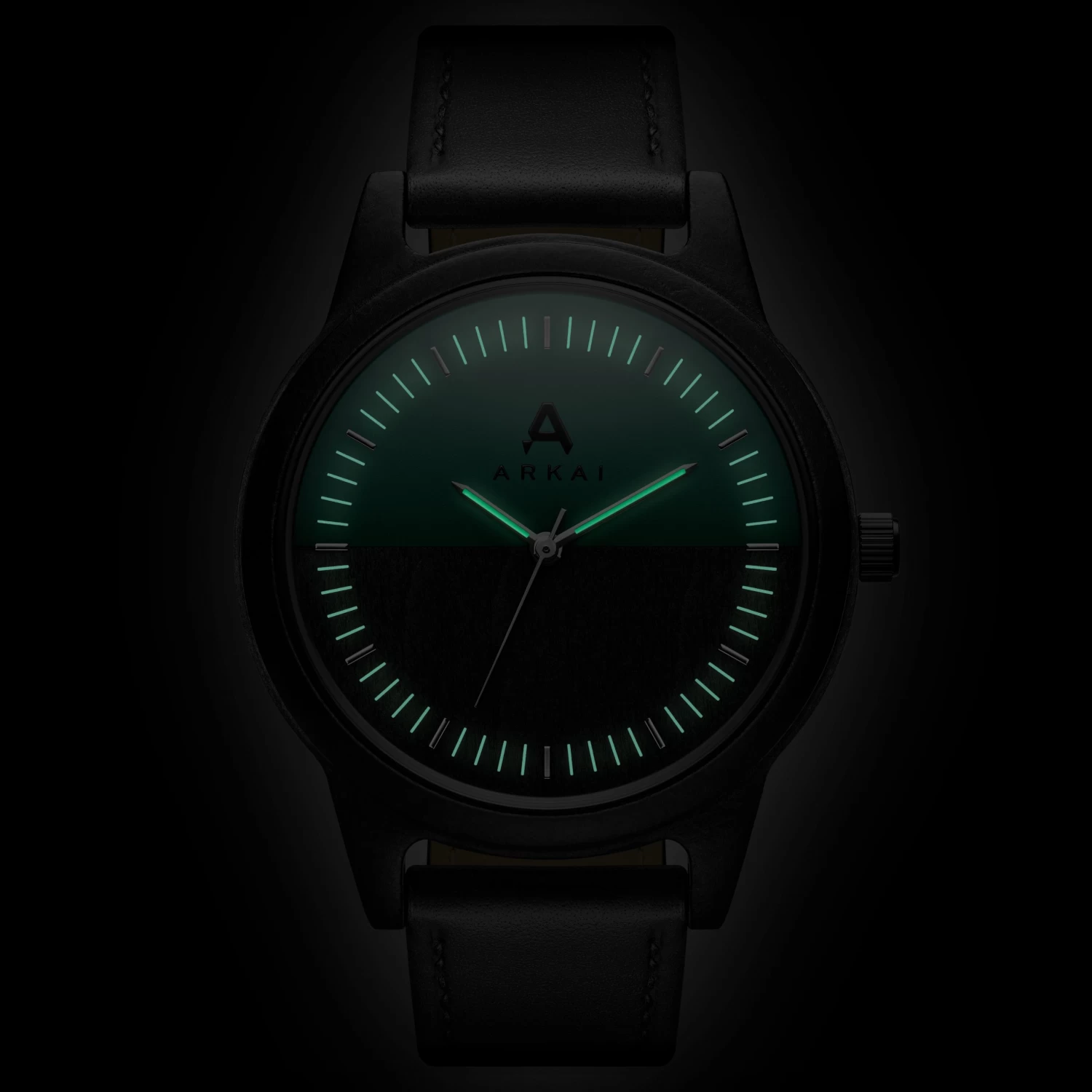 Arbor | Green Two-Tone Dial Maple Watch - Image 2