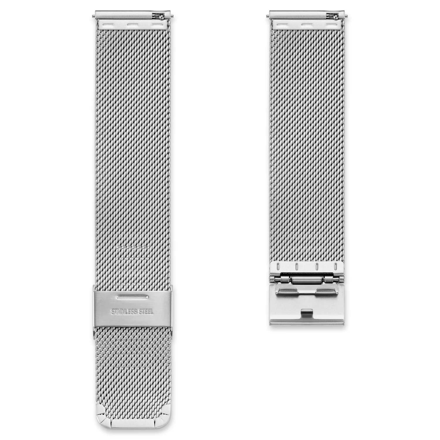 XL Matte Silver-tone 7/8" (22 Mm) Quick-release Mesh Strap - Image 3