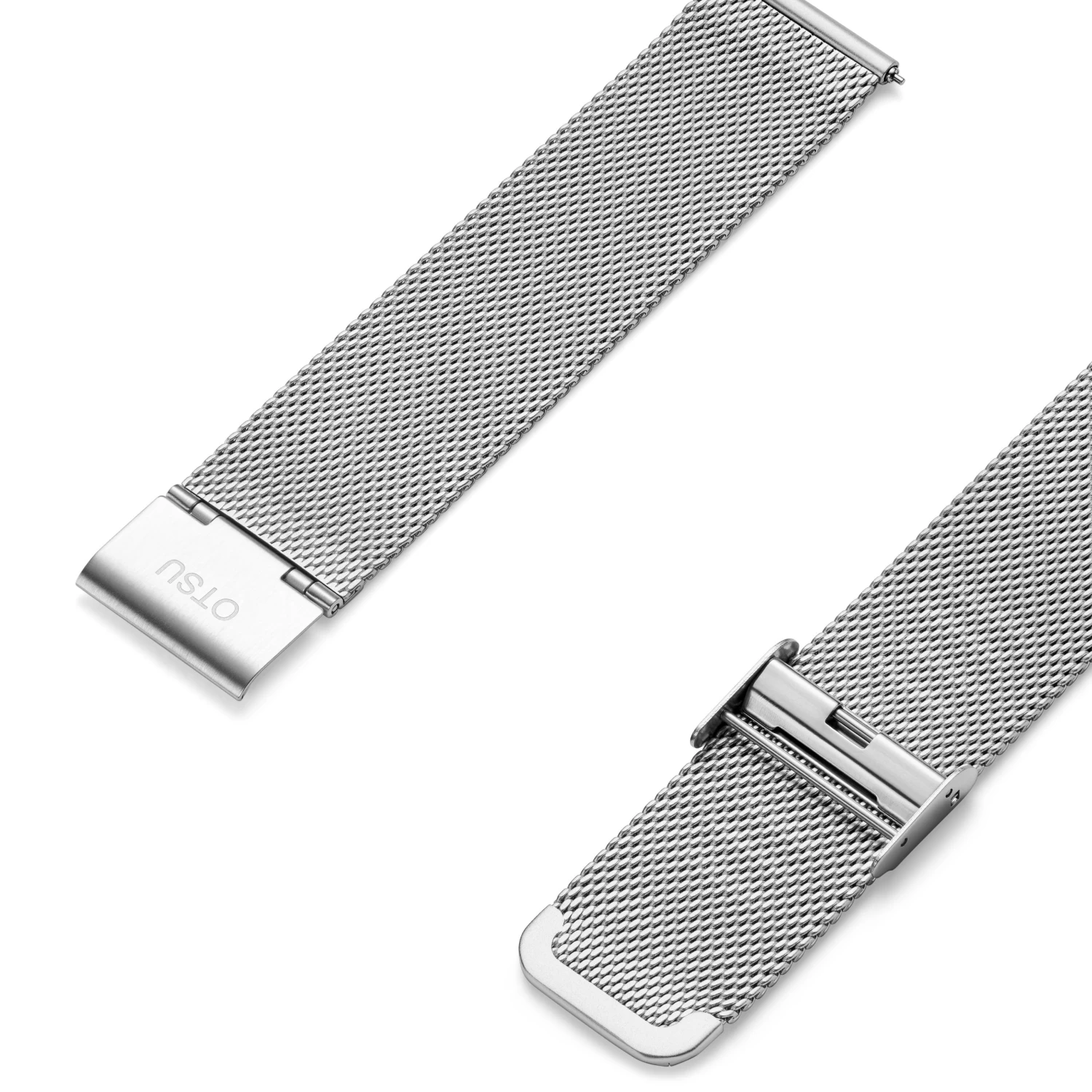 XL Matte Silver-tone 7/8" (22 Mm) Quick-release Mesh Strap - Image 2