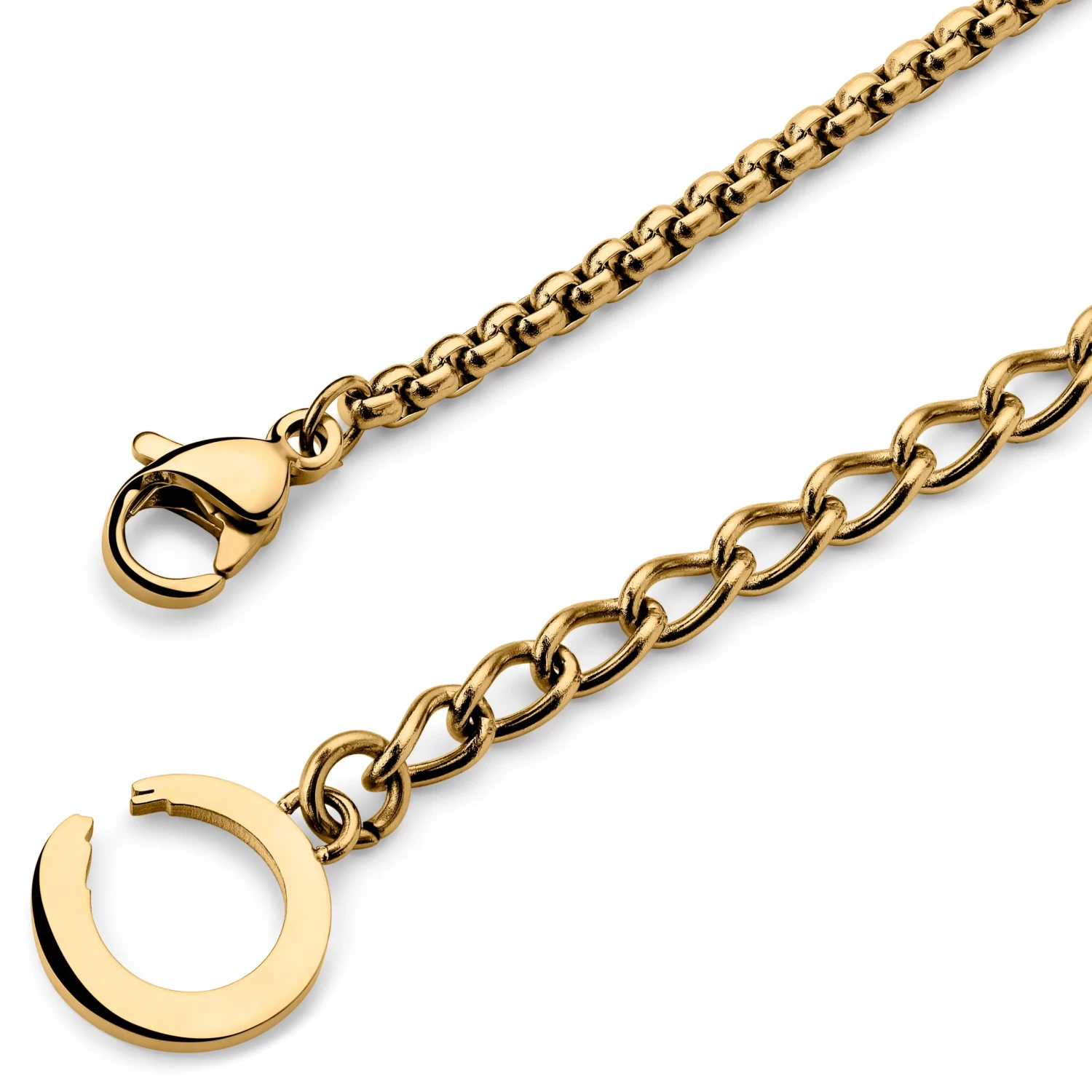 Egan | Gold-Tone Lighter Box Chain Necklace - Image 5