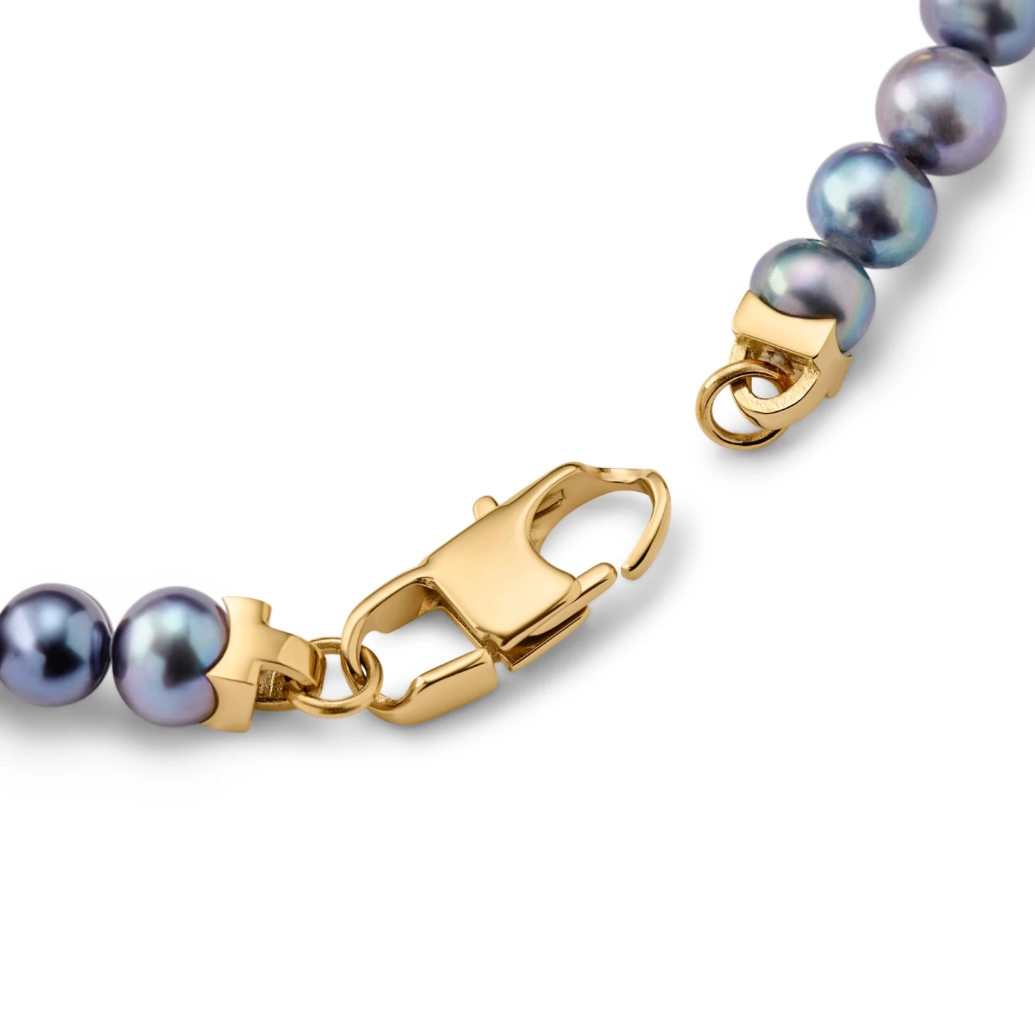 Ocata | Gold-Tone Black Pearl Bracelet - Image 3
