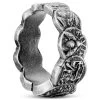 12 Mm Silver-Tone Stainless Steel Coin Ring