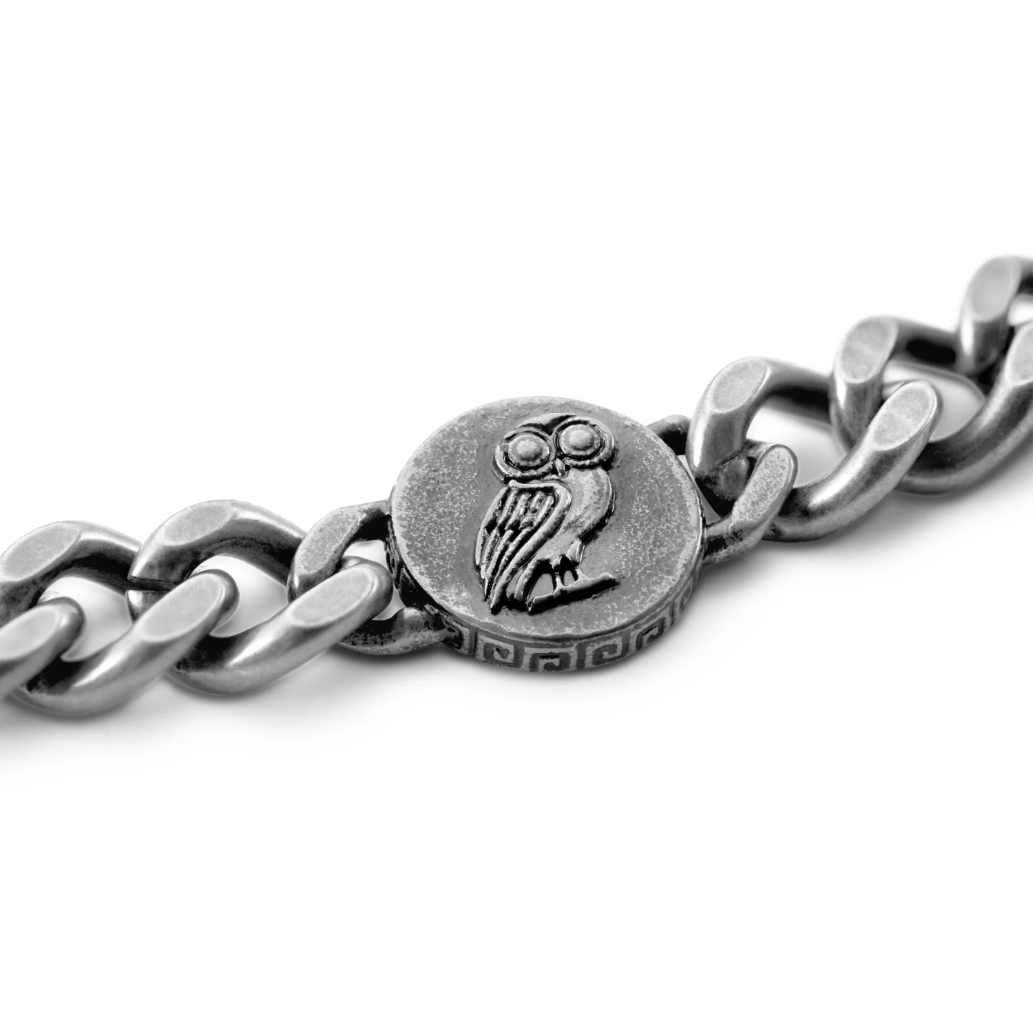 Obelius | Vintage Silver-tone Owl Of Athena Bracelet - Image 3