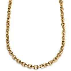 Essentials | 10 Mm Gold-Tone Cable Chain Necklace