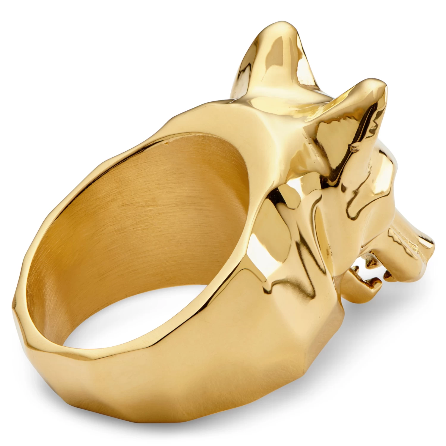 Mack | Gold-Tone Wolf Ring - Image 3