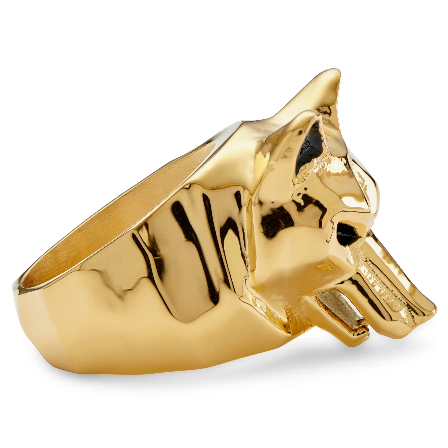 Mack | Gold-Tone Wolf Ring - Image 4
