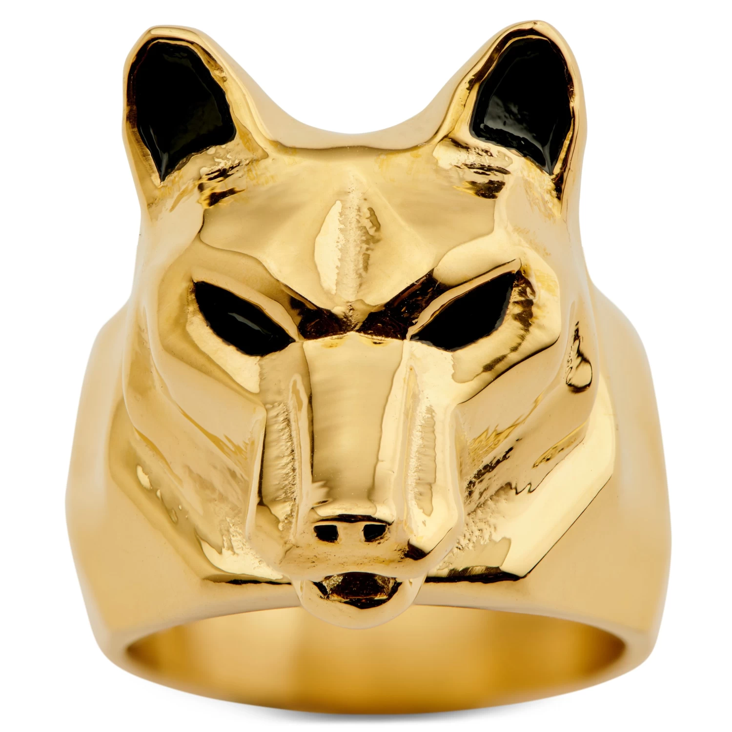 Mack | Gold-Tone Wolf Ring - Image 2