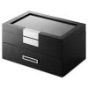 20 Slot Black Veneer Watch Display Box