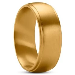 Aesop | 8 Mm Gold-Tone Titanium With Gold-Tone Center Ring