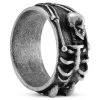 Aspero | 3/8" (10 Mm) Silver-tone Stainless Steel Skeleton Ring