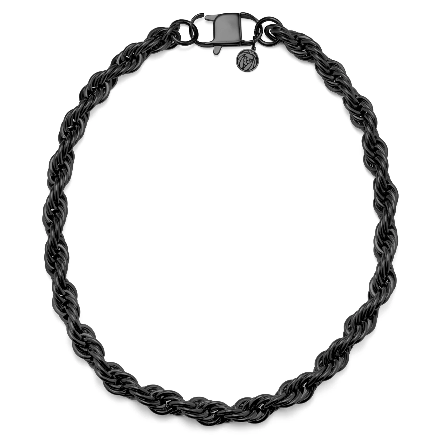 Amager | 10 Mm Gunmetal Stainless Steel Rope Chain Necklace - Image 2