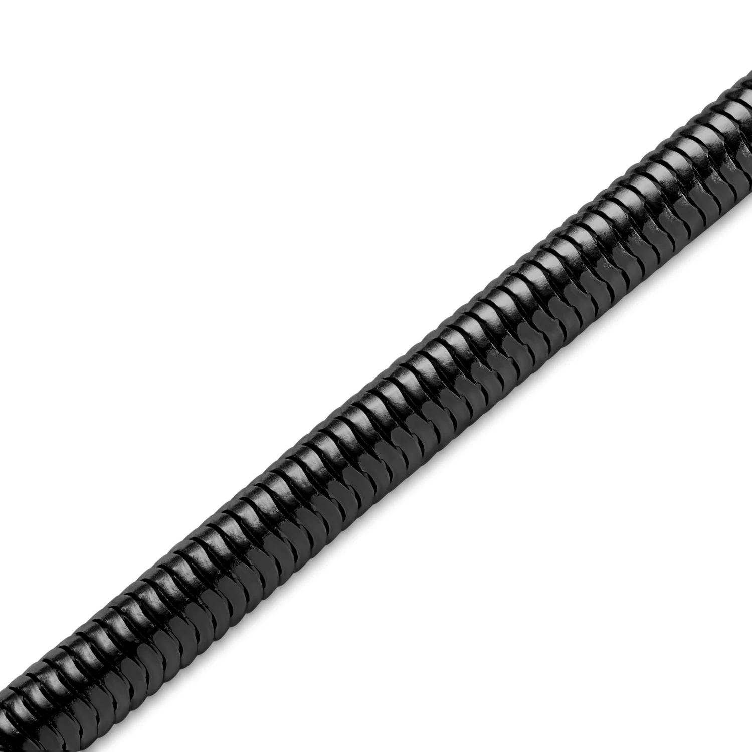 Essentials | 6 Mm Gunmetal Black Snake Chain Bracelet - Image 4