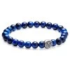 Dark Blue Tiger’s Eye Beaded Bracelet
