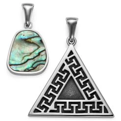 Atlantis | Limited Edition Abalone & Triangle Pendant Set