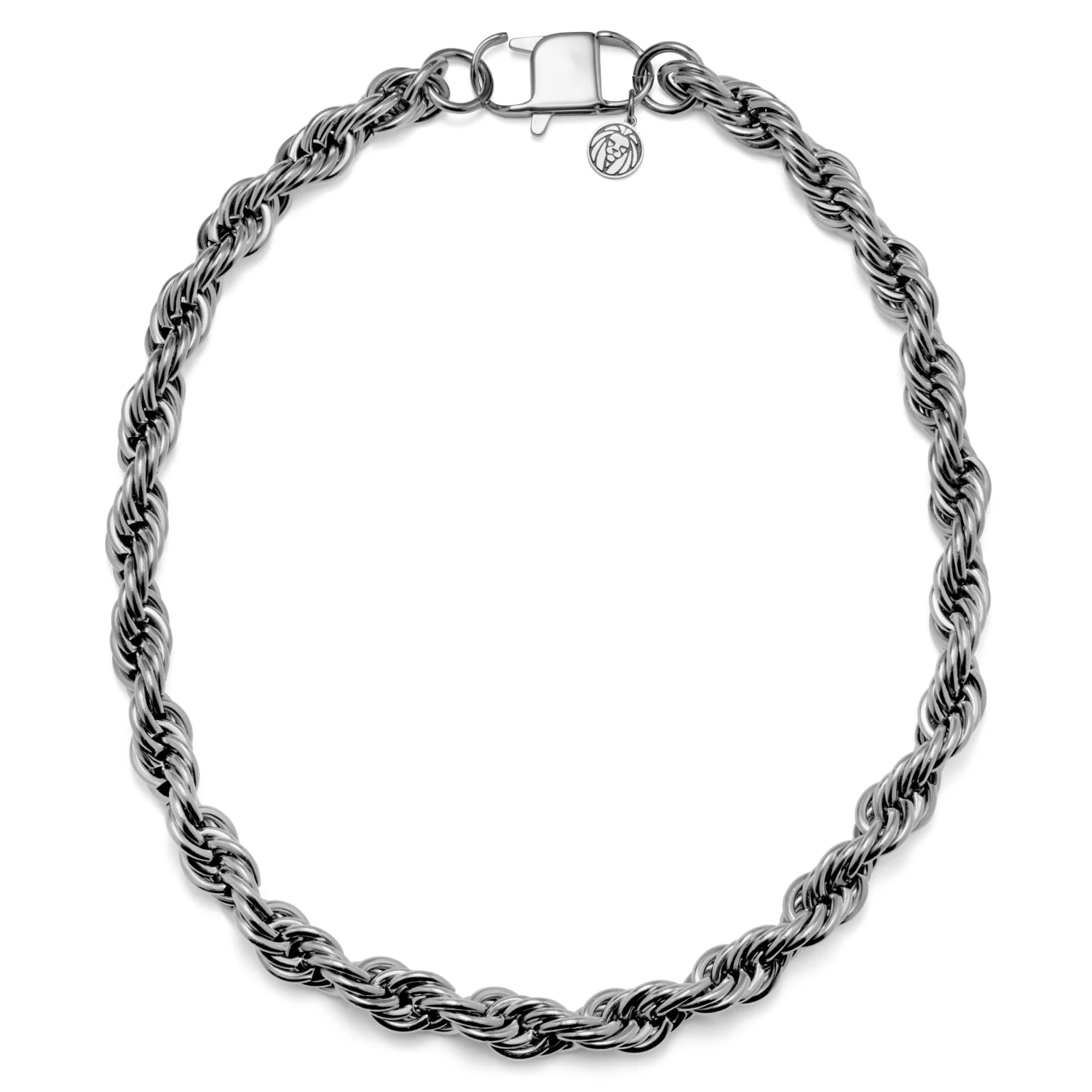 Amager | 10 Mm Silver-Tone Stainless Steel Rope Chain Necklace - Image 2