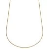 Essentials | 2 Mm Gold-Tone Curved Box Chain Necklace