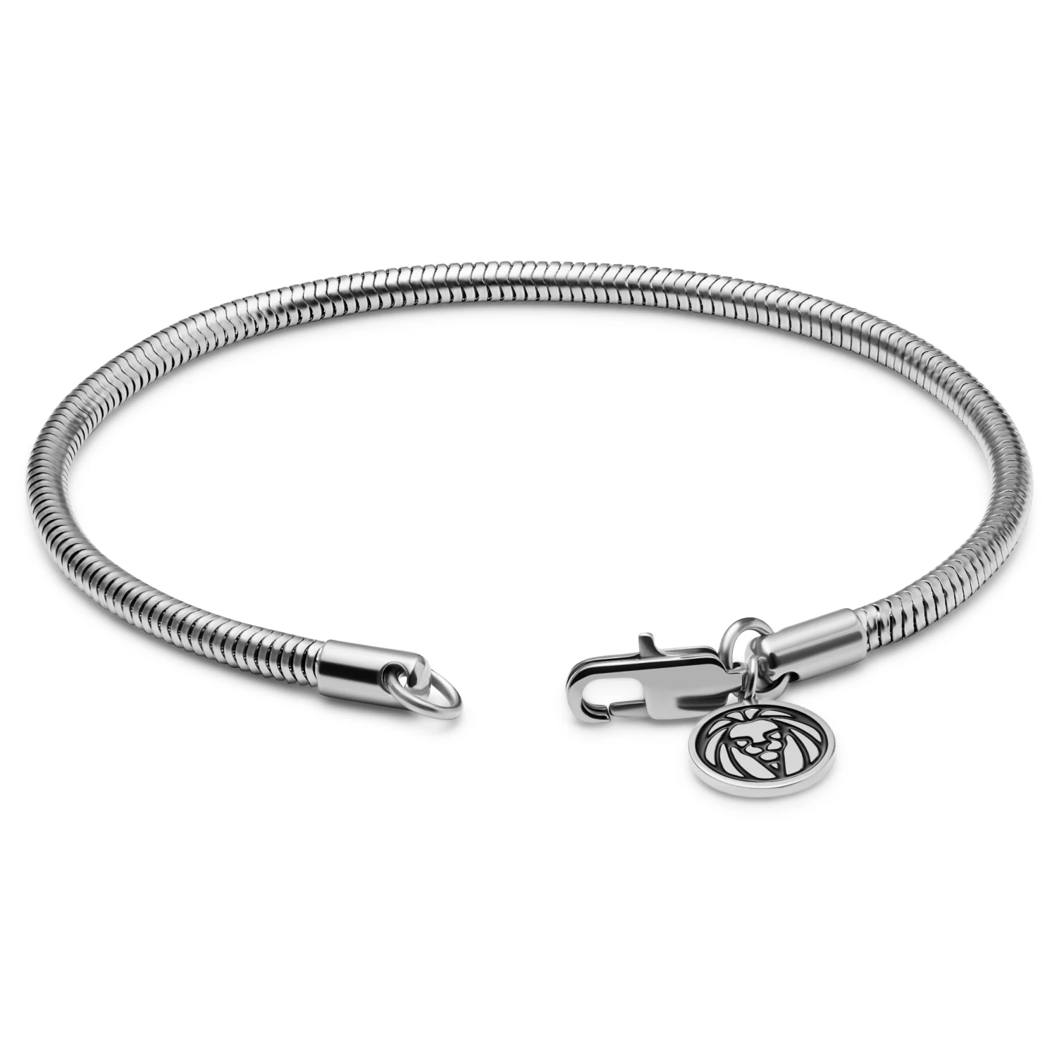 Essentials | 3 Mm Silver-Tone Snake Chain Bracelet - Image 3