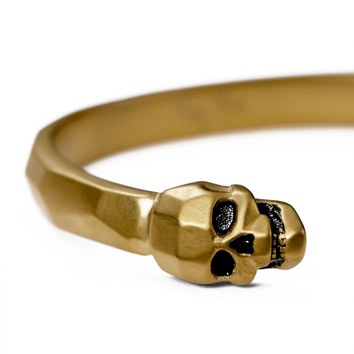 Jax | Gold-Tone Skull Cuff Bracelet - Image 2