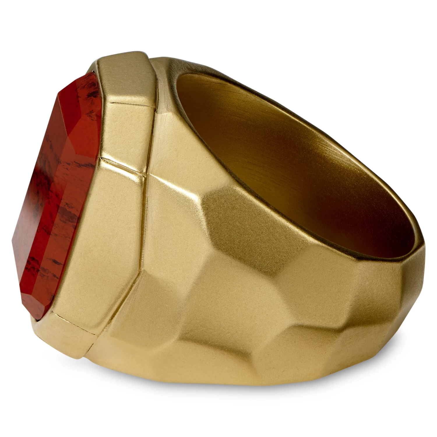 Jax | Gold-Tone With Red Jasper Signet Ring - Image 3