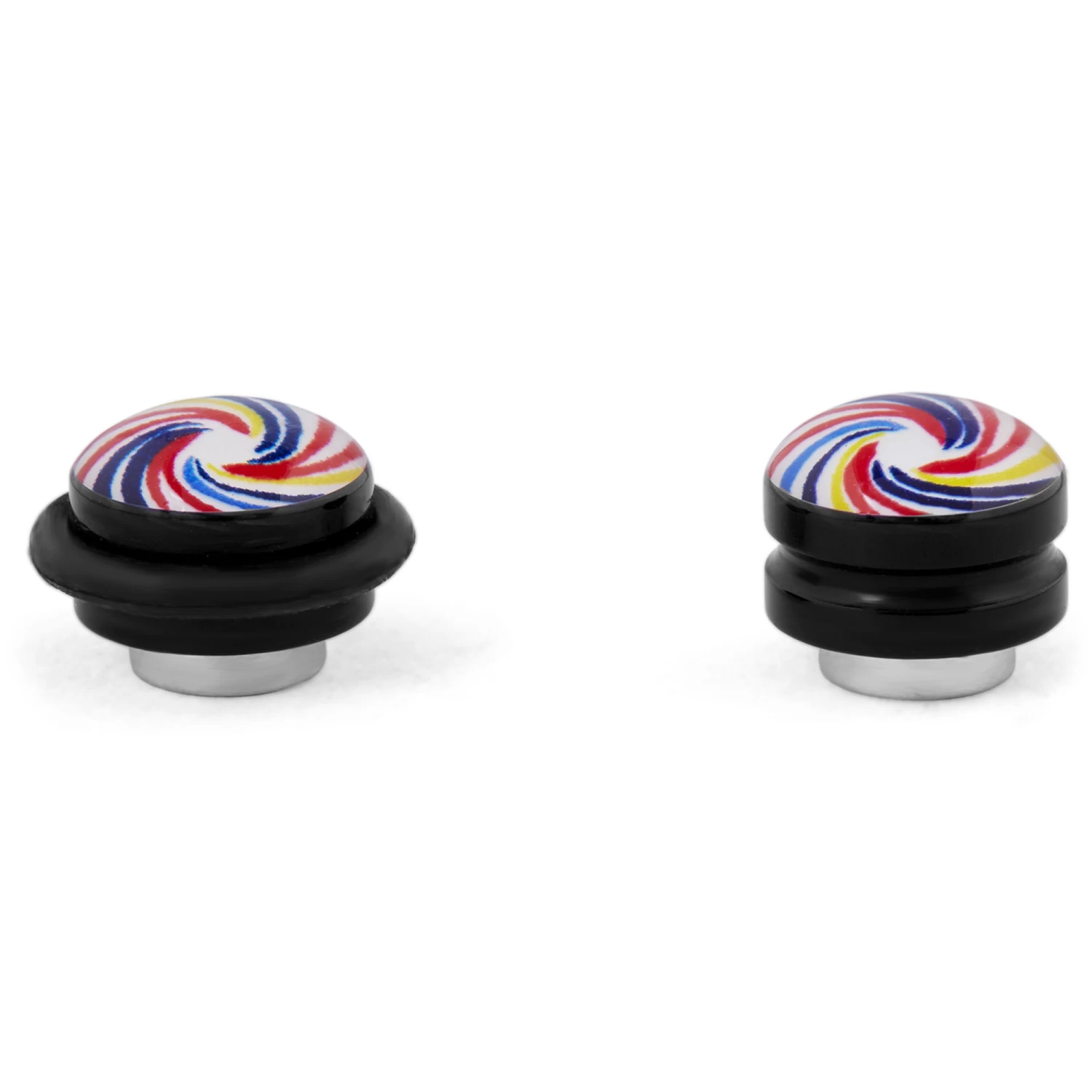 Colourful Swirl Magnetic Earring - Image 2