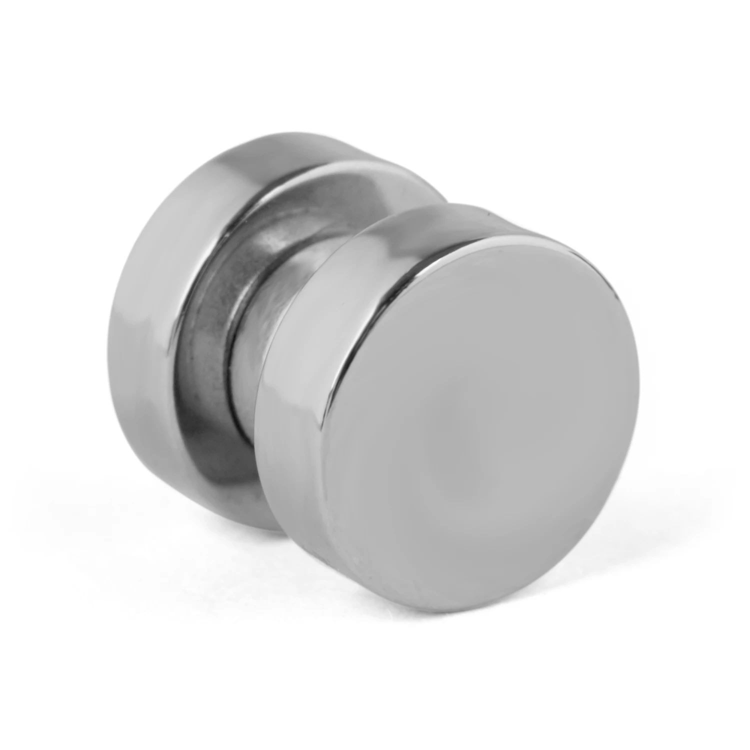 8 Mm Blue Crystal & Stainless Steel Magnetic Earring - Image 3