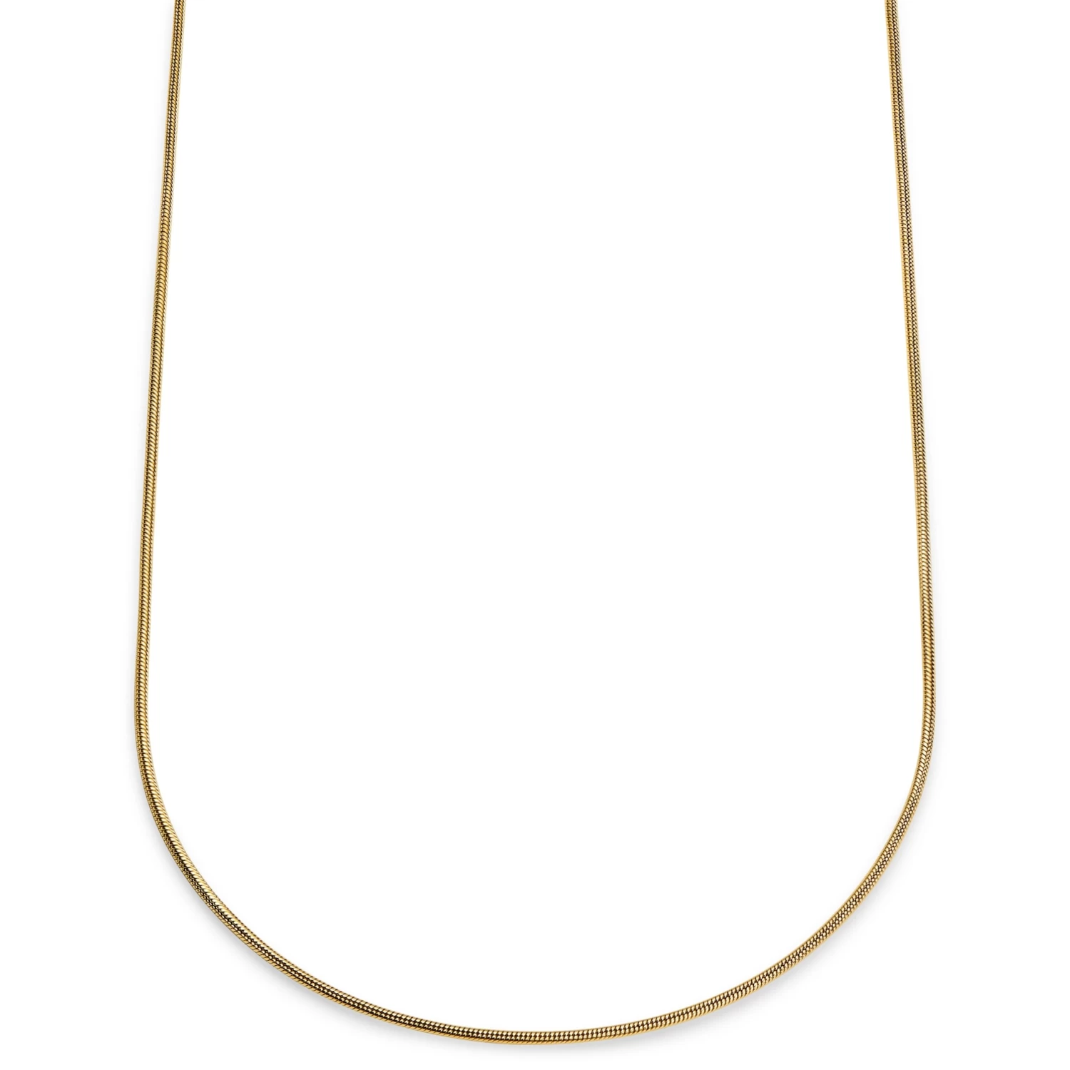 Essentials | 2 Mm Gold-Tone Snake Chain Necklace