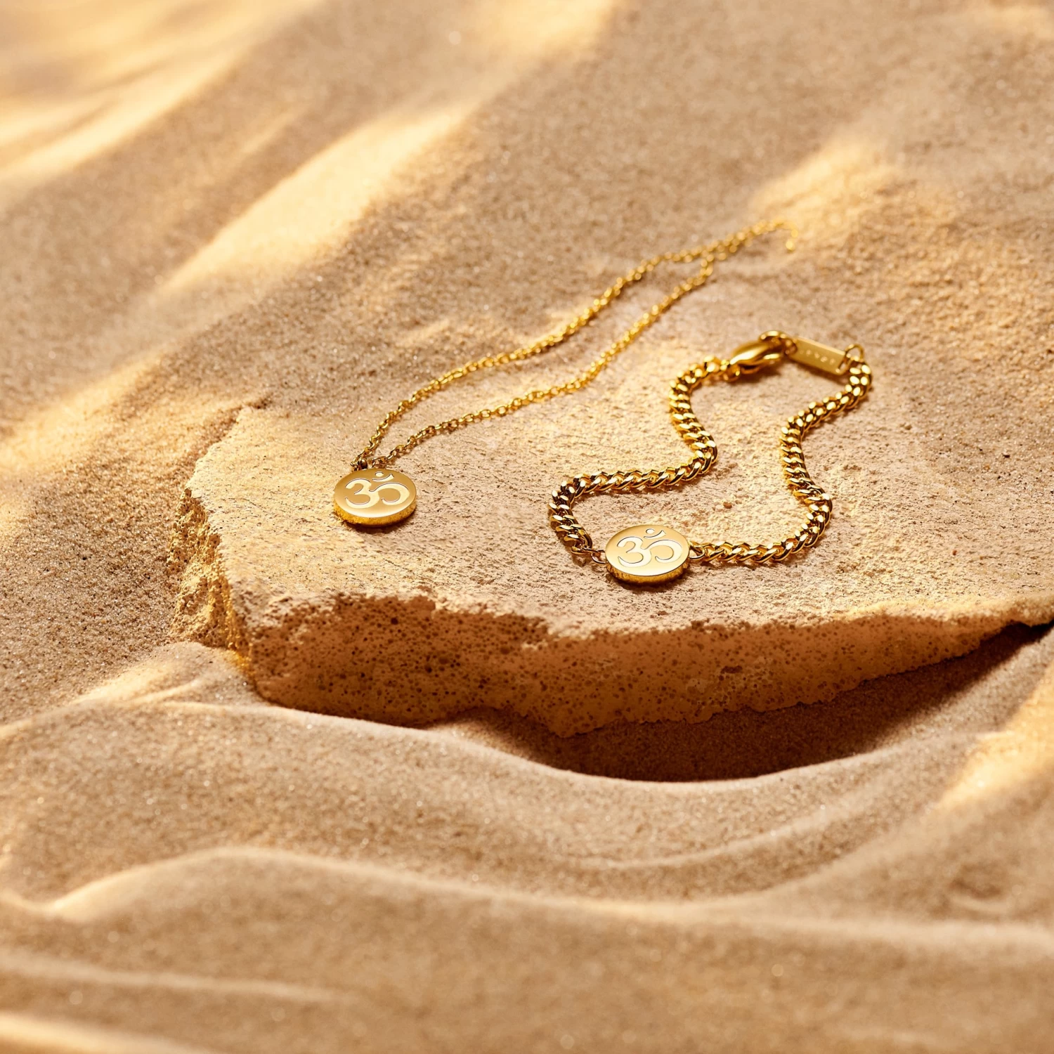 Unity | Gold-tone Aum Bracelet - Image 3