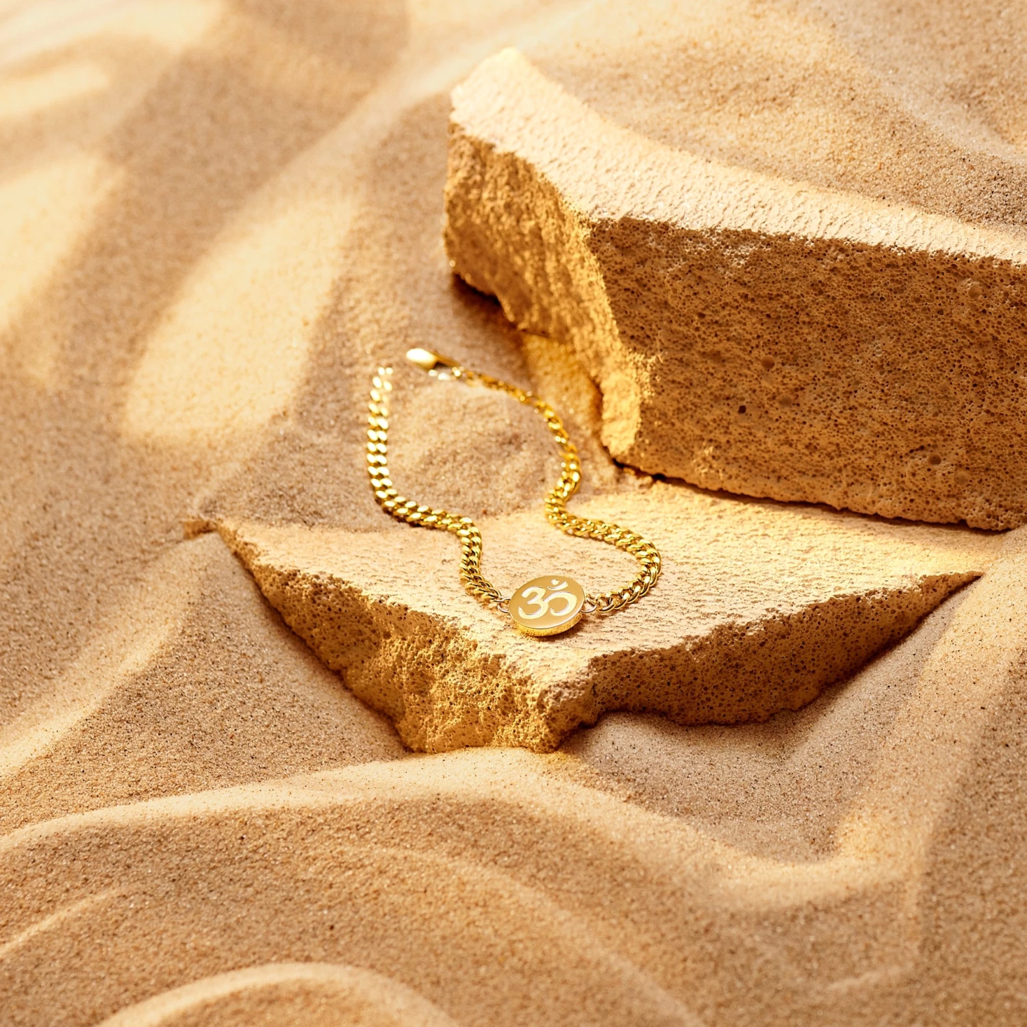 Unity | Gold-tone Aum Bracelet - Image 2