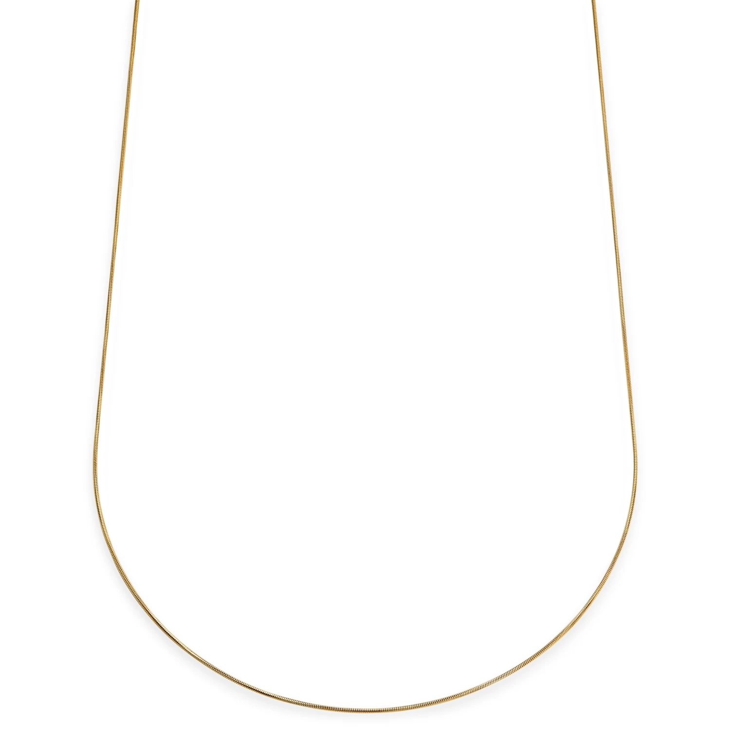 Essentials | 1 Mm Gold-Tone Snake Chain Necklace