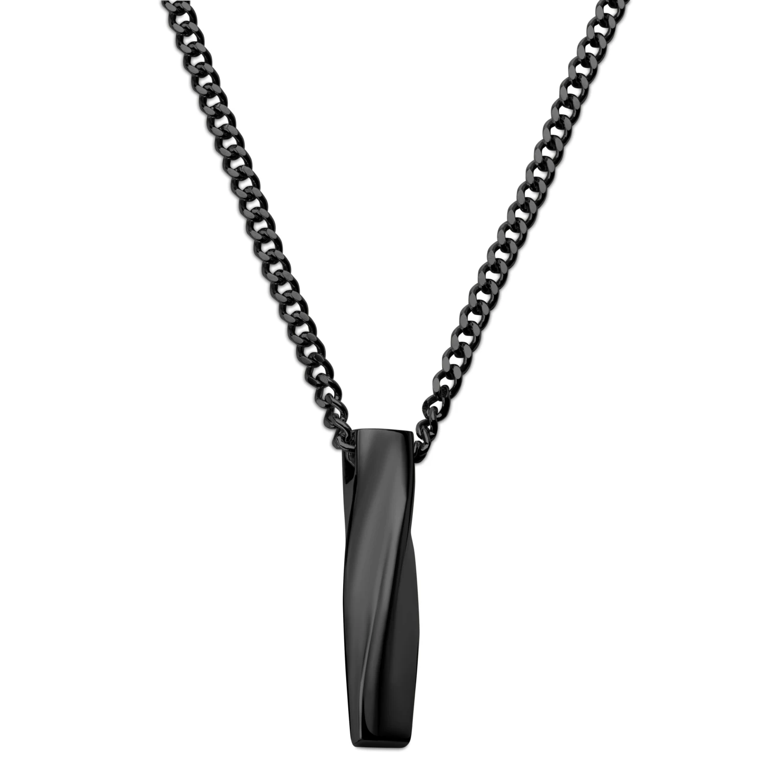 Cruz | Black Stainless Steel Necklace
