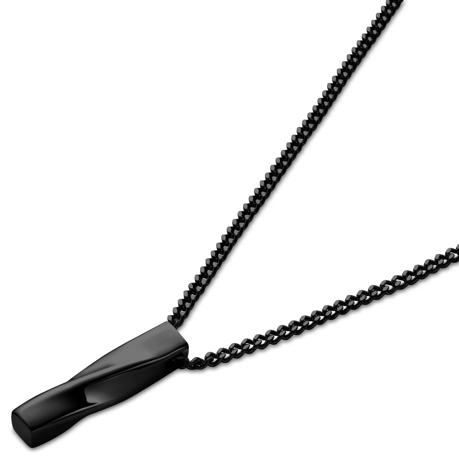 Cruz | Black Stainless Steel Necklace - Image 2