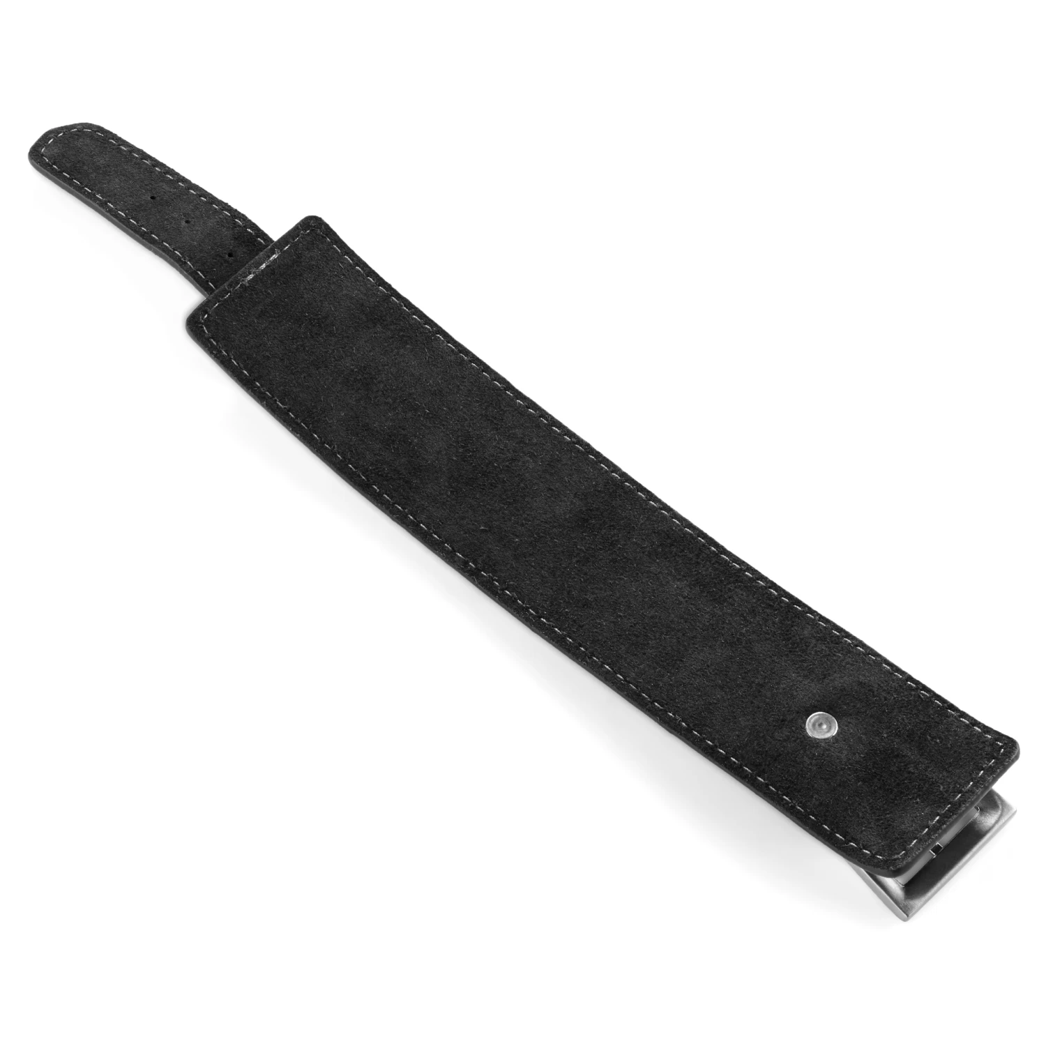 Gladius | Black Full Grain Buffalo Leather Pin Bracelet - Image 6