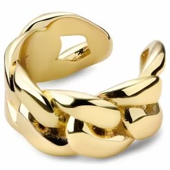 Helix | 1/3" (8 Mm) Gold-tone Chain Ear Cuff