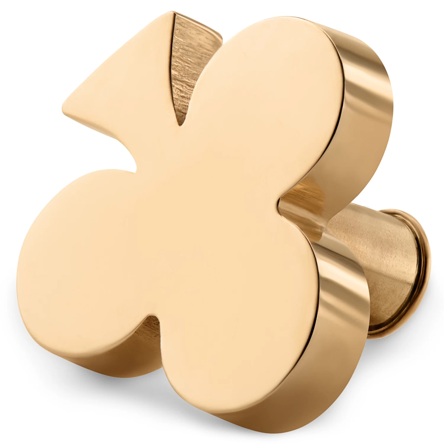 Gold-tone Stainless Steel Clubs Watch Charm