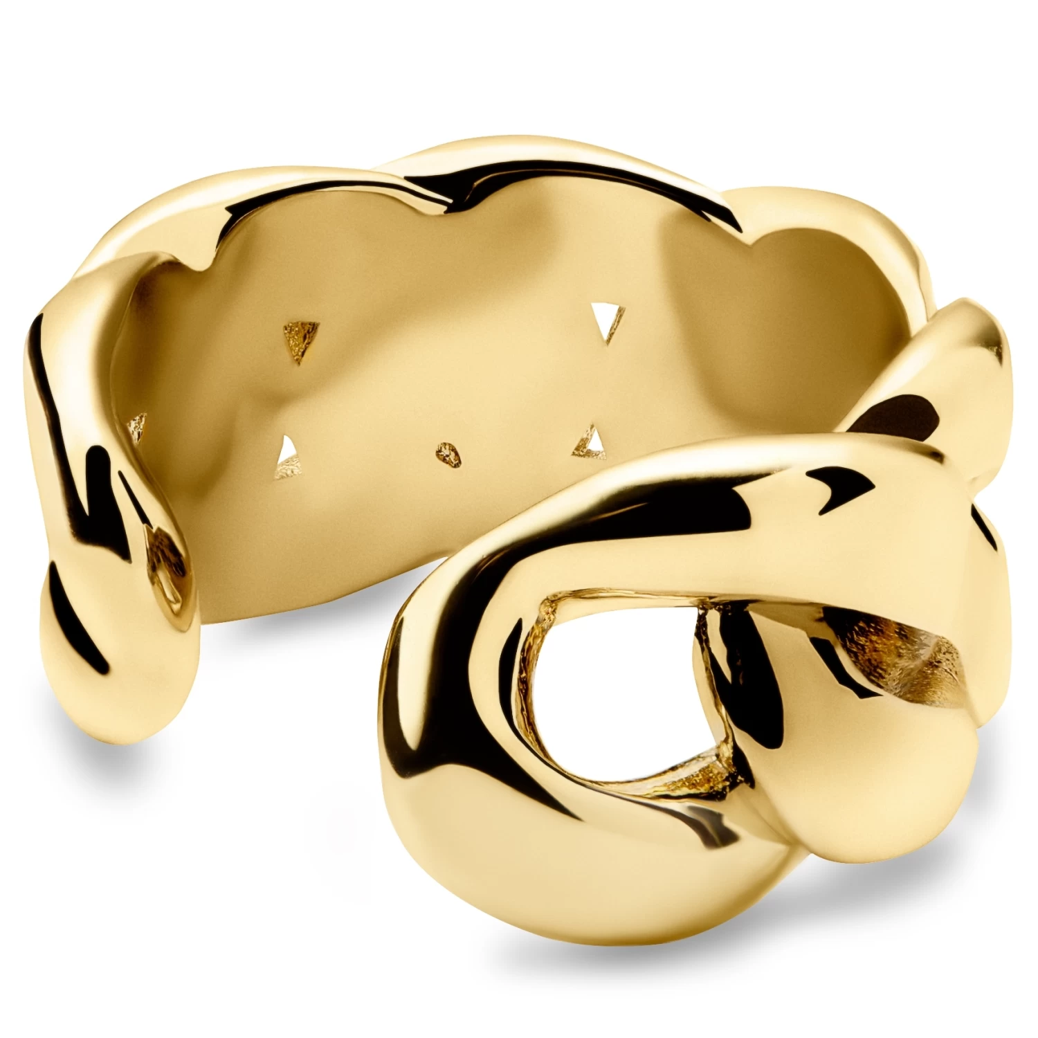 Helix | 1/3" (8 Mm) Gold-tone Chain Ear Cuff - Image 2