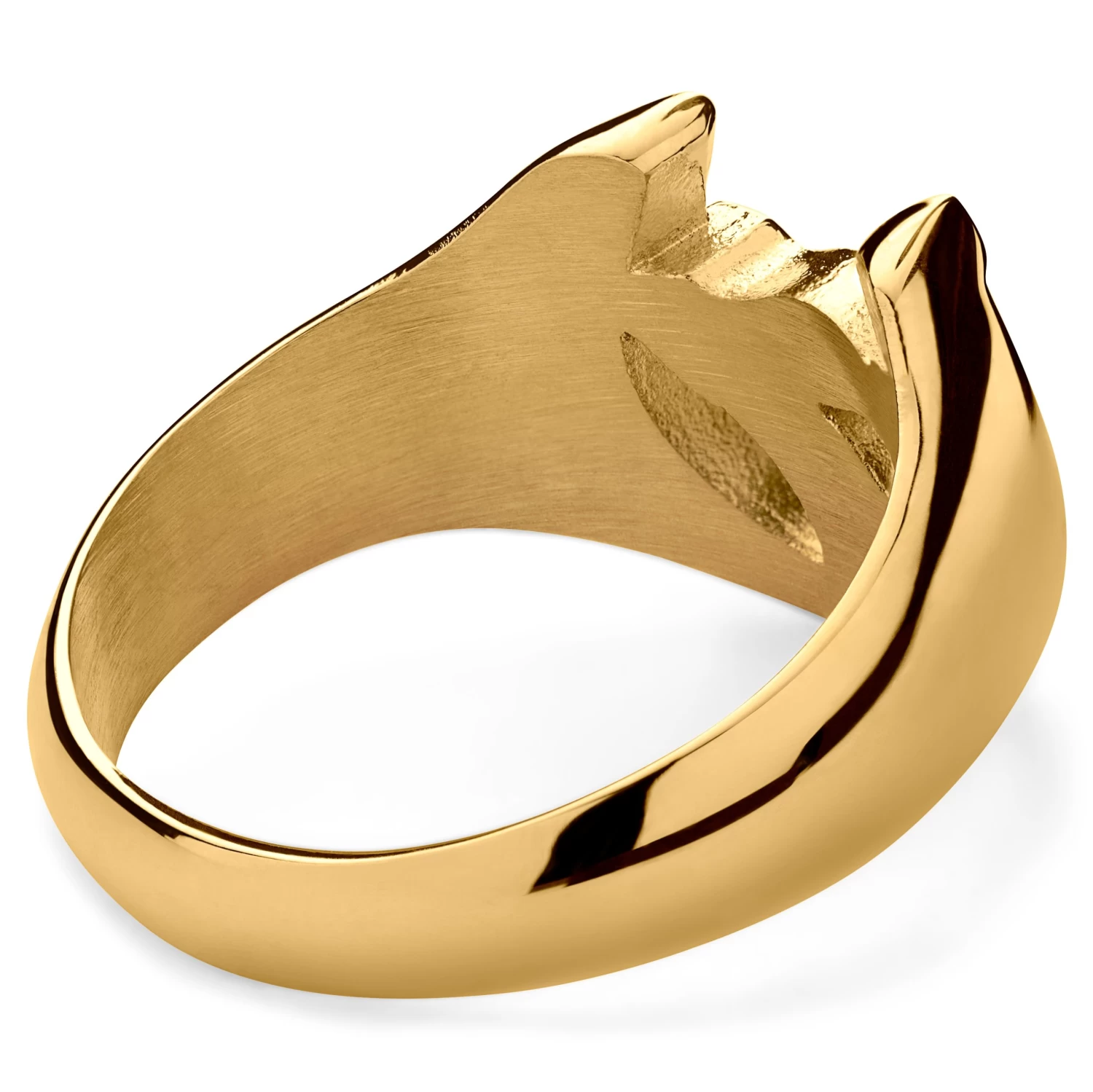 Ace | Gold-Tone Lucky 7 & Horseshoe Signet Ring - Image 6