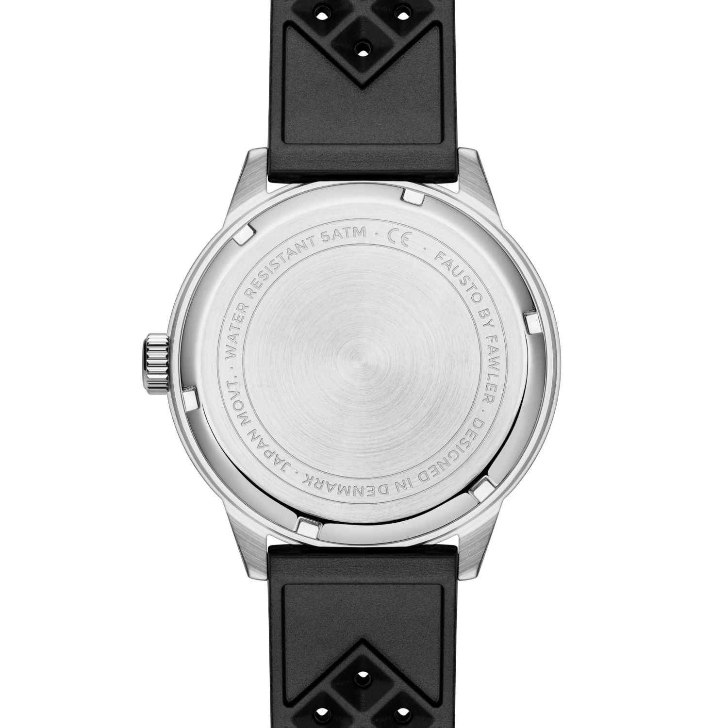 Fausto | Grey Stainless Steel Calendar Watch - Image 4