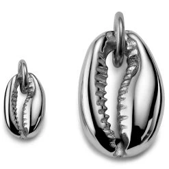 Atlantis | Set Of Silver-Tone Cowrie Shell Pendants