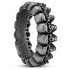 Aspero | 1/3" (8 Mm) Gray Stainless Steel Skulls Ring