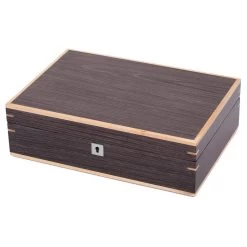 Gray Walnut Wooden Watch Box - 10 Watches