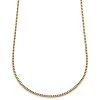 Essentials | 3 Mm Gold-Tone Square Box Chain Necklace